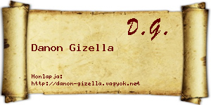 Danon Gizella névjegykártya