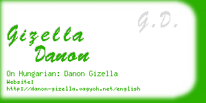 gizella danon business card